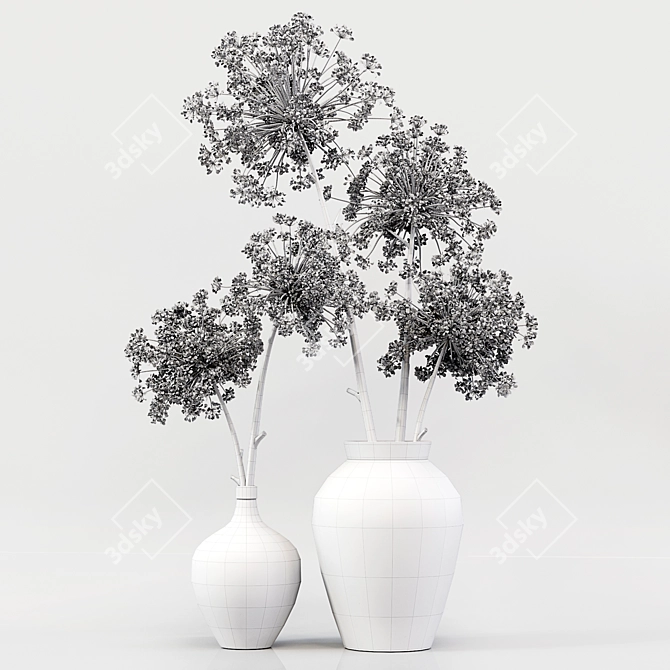 Title: Exquisite Dry Plant Model 3D model image 4