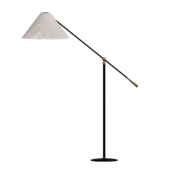 Deco-French Articulated Floor Lamp 3D model image 1