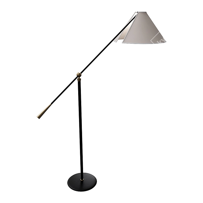 Deco-French Articulated Floor Lamp 3D model image 2