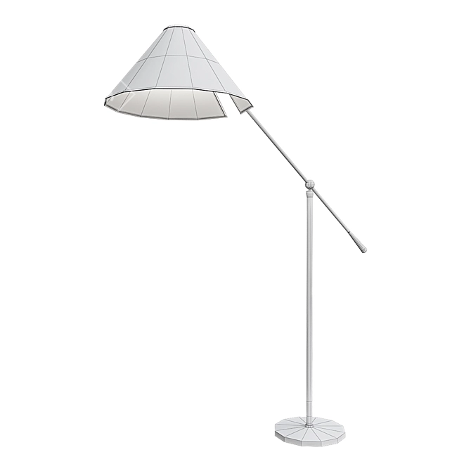 Deco-French Articulated Floor Lamp 3D model image 3