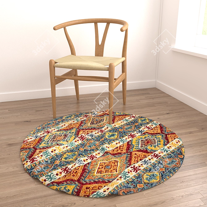 Versatile Rug Set for Various Perspectives: VRayFur, VRayDisplacementMod, CoronaDisplacementMod 3D model image 3