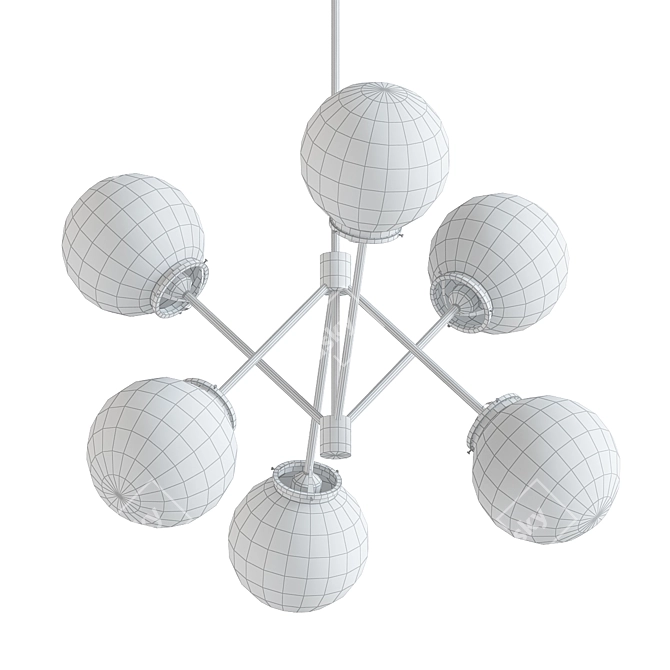 Modern Latuna Chandelier 3D model image 2