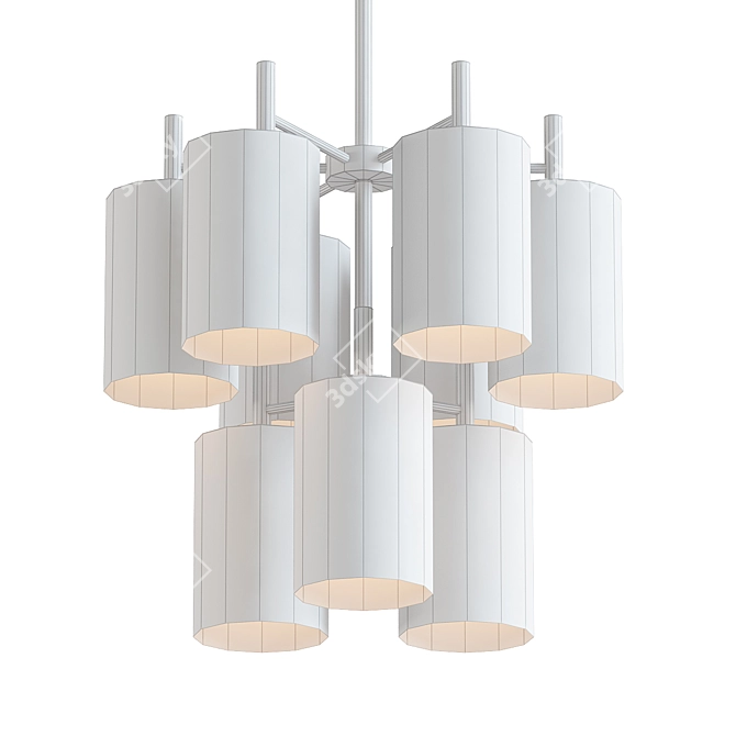 Luxus Brass Chandeliers 3D model image 2