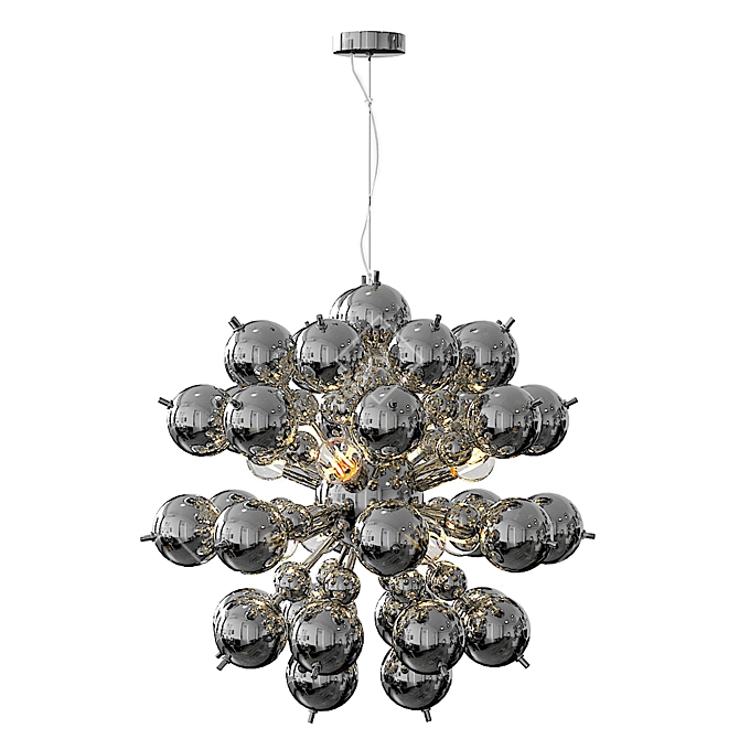 Modern Bolla Chandelier - MOD133PL-08CH 3D model image 1