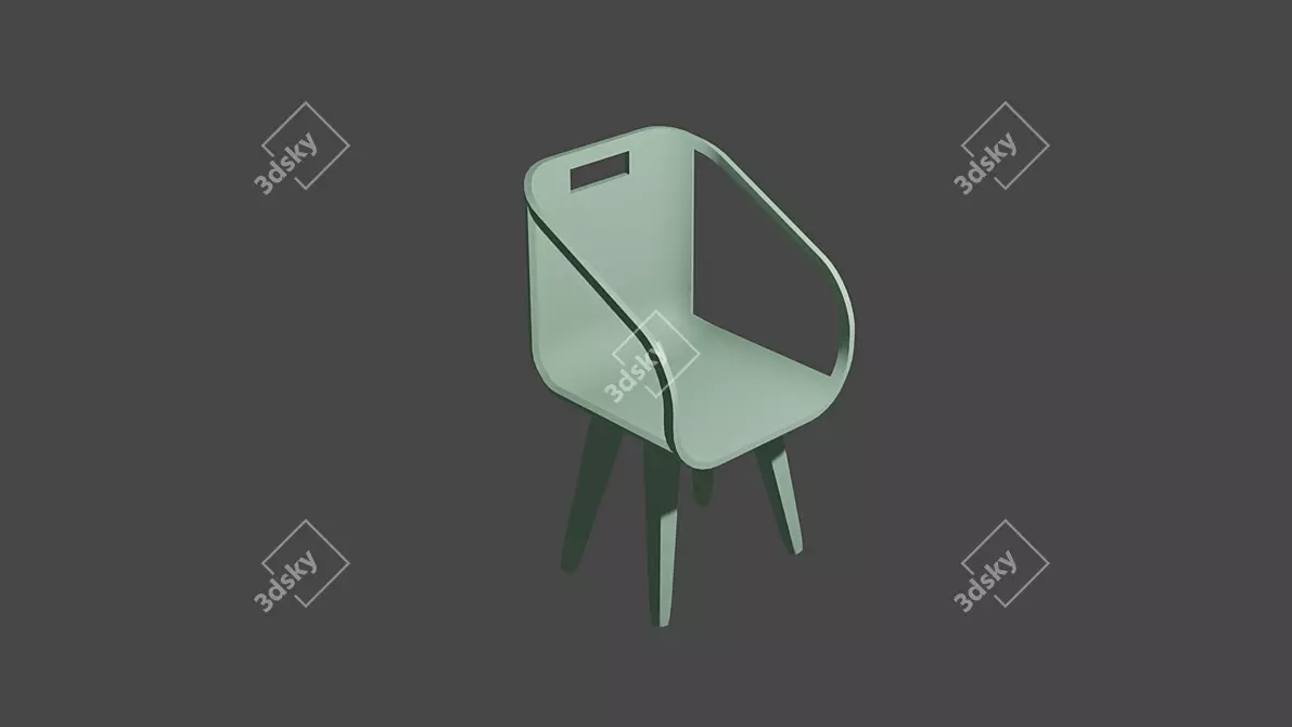 Sleek Model: Cool and Chic 3D model image 1