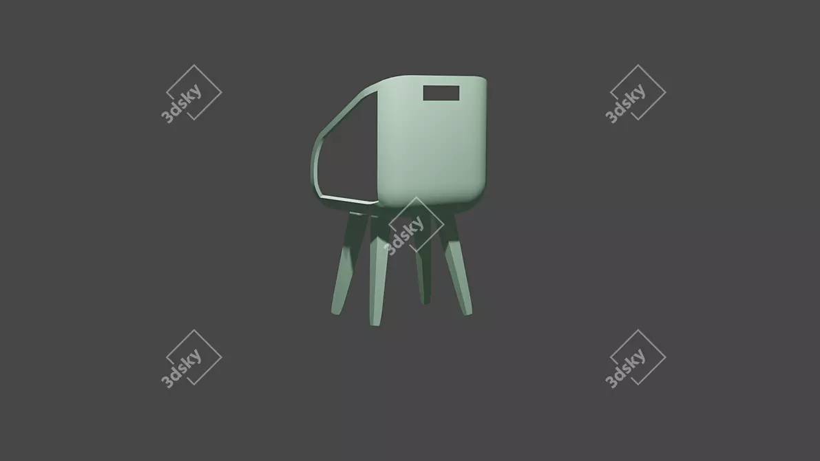 Sleek Model: Cool and Chic 3D model image 2