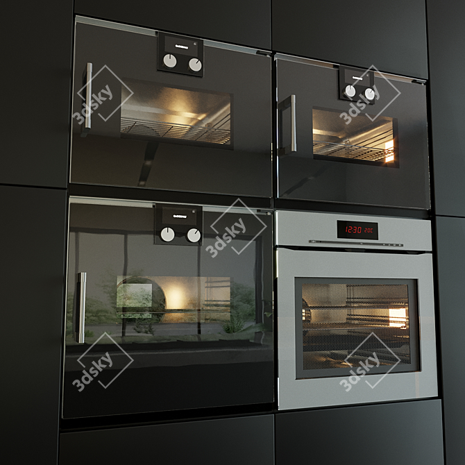 Modern Poliform Kitchen Design 3D model image 4