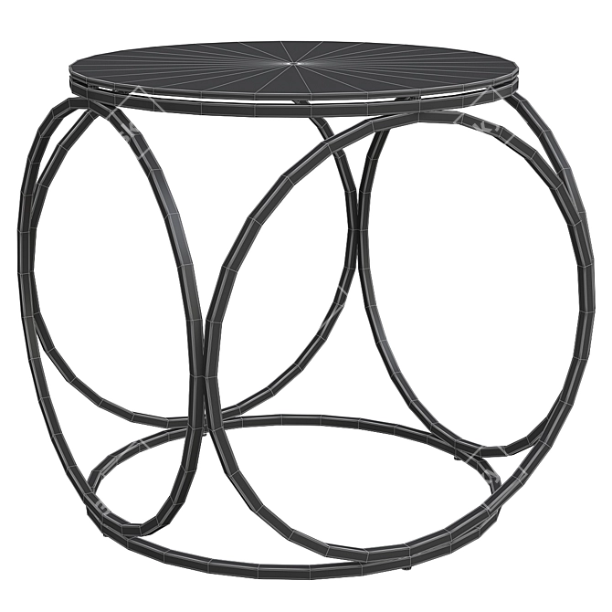 Sleek Silver Coffee Table: Halmar Venus S 3D model image 2