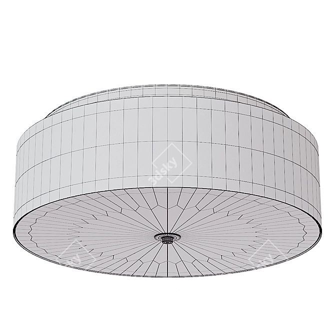 Maytoni Ripple MOD096CL-03CH Ceiling Lamp: Stylish and Modern 3D model image 2