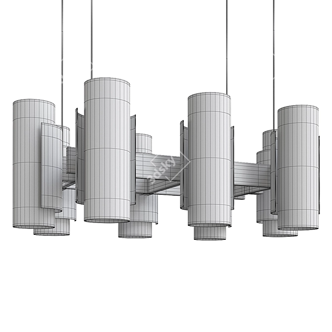 Designer Jakobsson Elegant Chandelier 3D model image 3