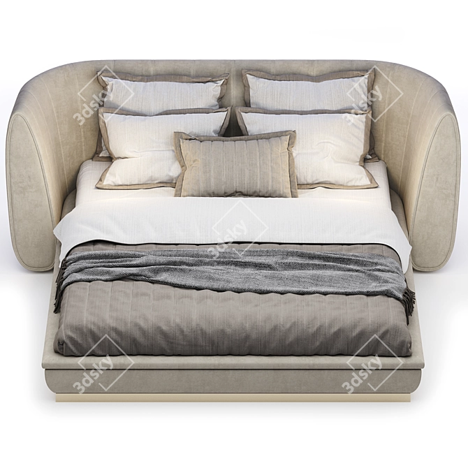 ELLEDUE Ulysse B760 - Elegant Bed with Versatile Design 3D model image 4
