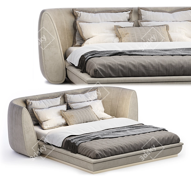 ELLEDUE Ulysse B760 - Elegant Bed with Versatile Design 3D model image 6