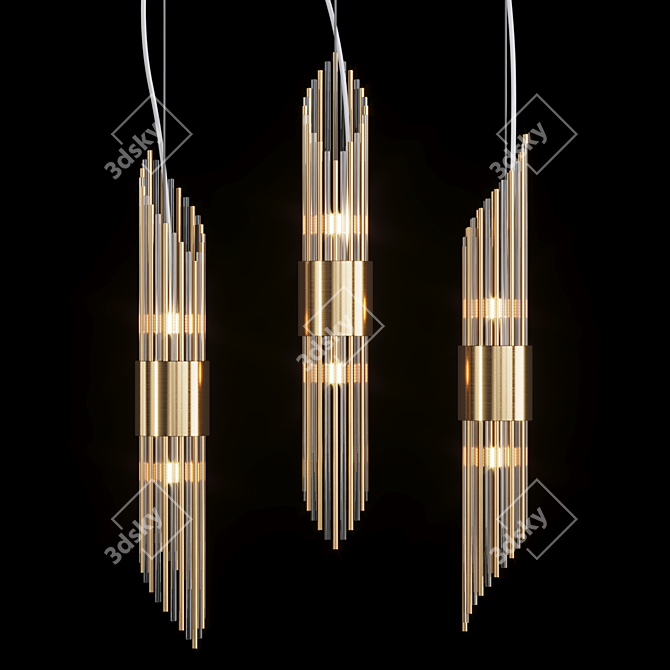 BACAEN ONE Pendant Lamp by Lampatron: Sleek and Stylish Illumination 3D model image 1