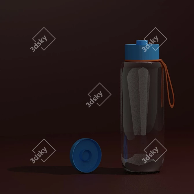 Poly Bottle: Game & Animation Ready 3D model image 2