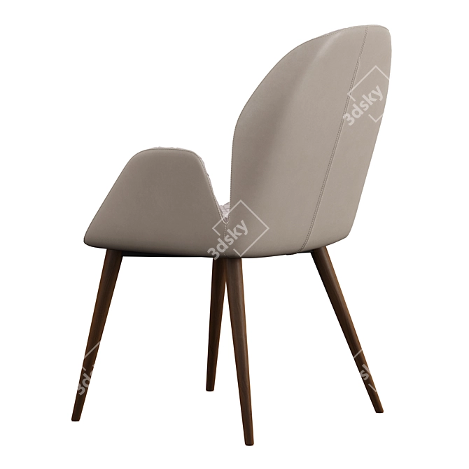 Modern Niagara Table & Bern Chair Set 3D model image 4