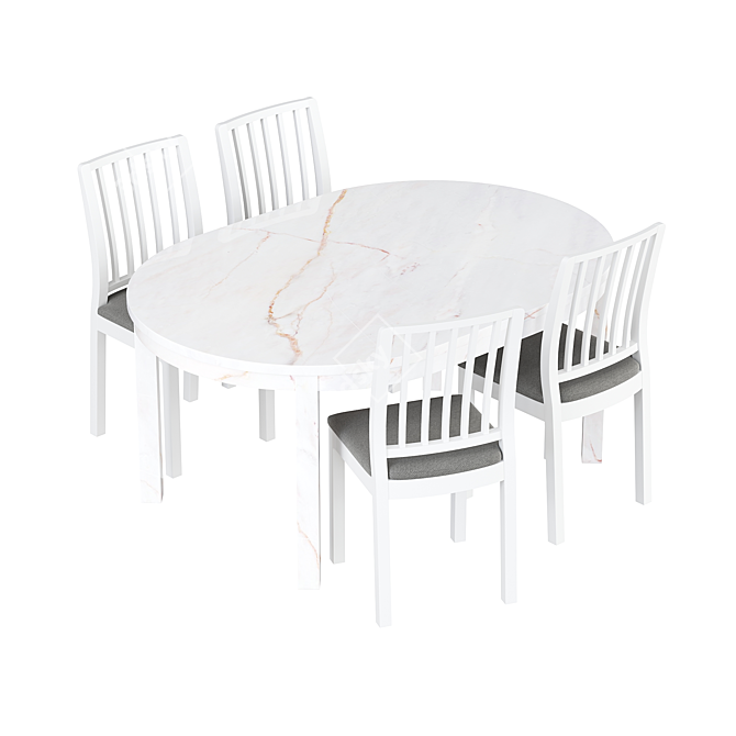 BJURSTA EKEDALEN Dining Set 3D model image 3