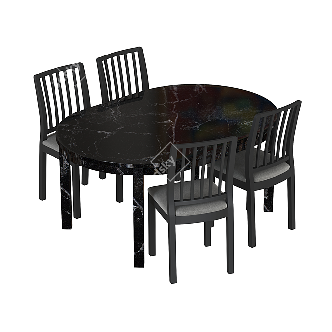 BJURSTA EKEDALEN Dining Set 3D model image 4