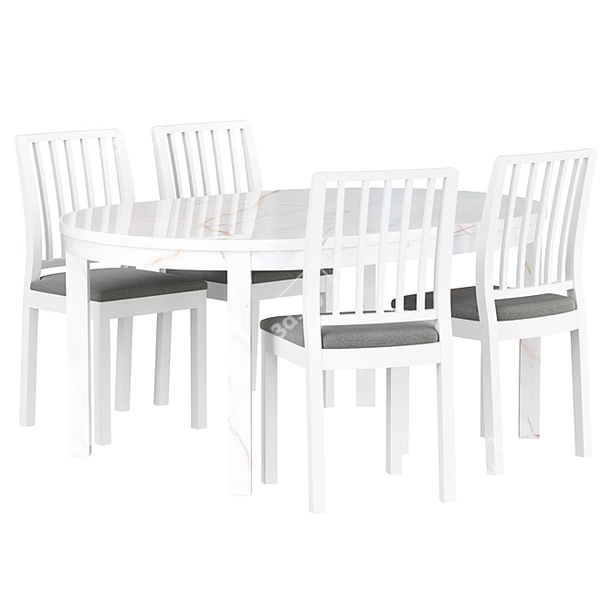 BJURSTA EKEDALEN Dining Set 3D model image 1