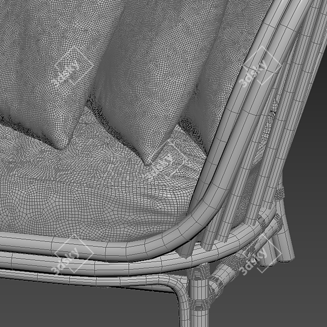 Modern Kyoto Sofa by JANUS et Cie 3D model image 4