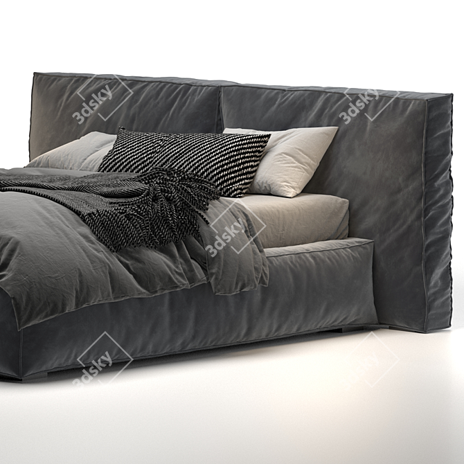 Modern Loft-style Loca Bed 3D model image 4