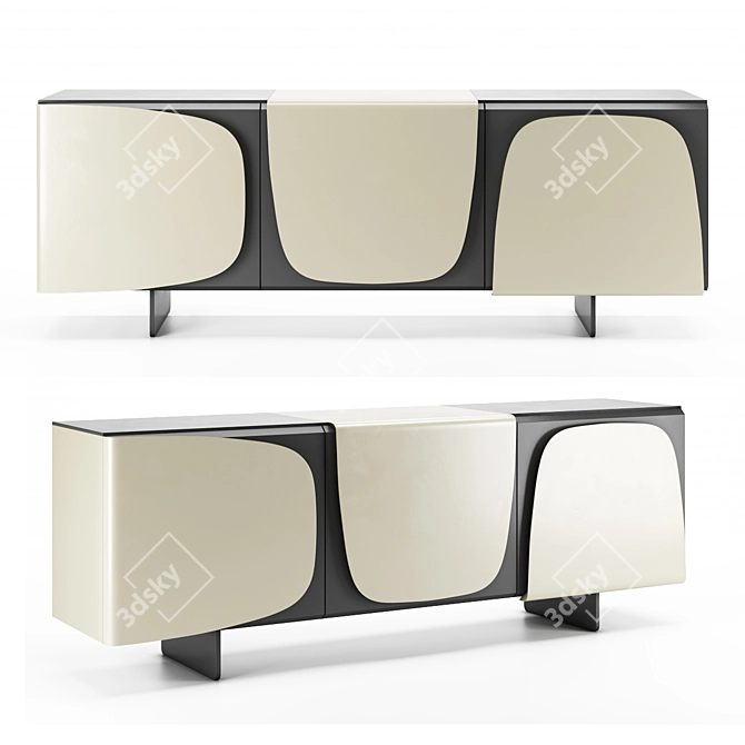 Elegant Italian Design - TRILOGY Sideboard 3D model image 1