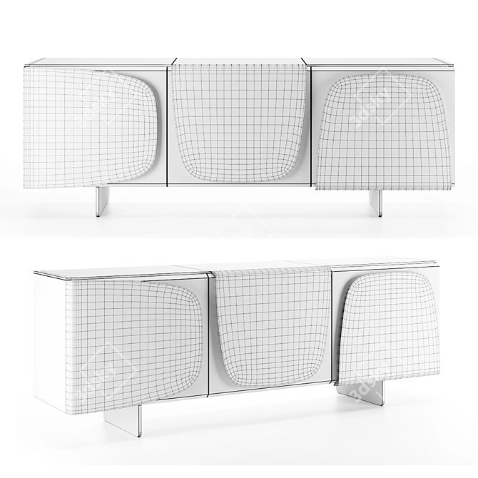 Elegant Italian Design - TRILOGY Sideboard 3D model image 2