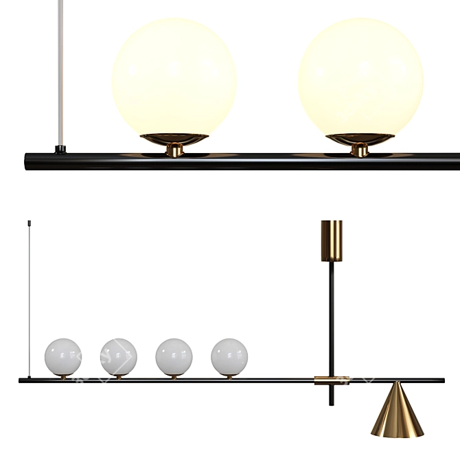 Sophisticated Skagen 5 Lamp 3D model image 1