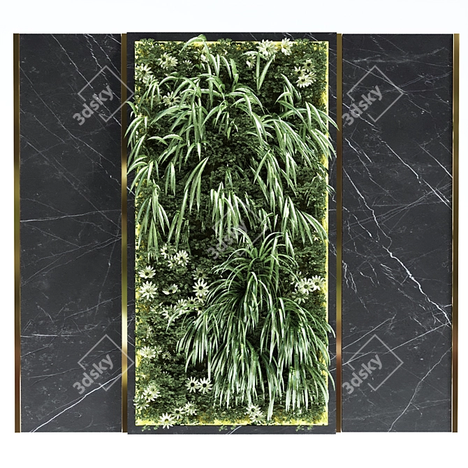 Vertical Greenery Wall - Set of 122 3D model image 3