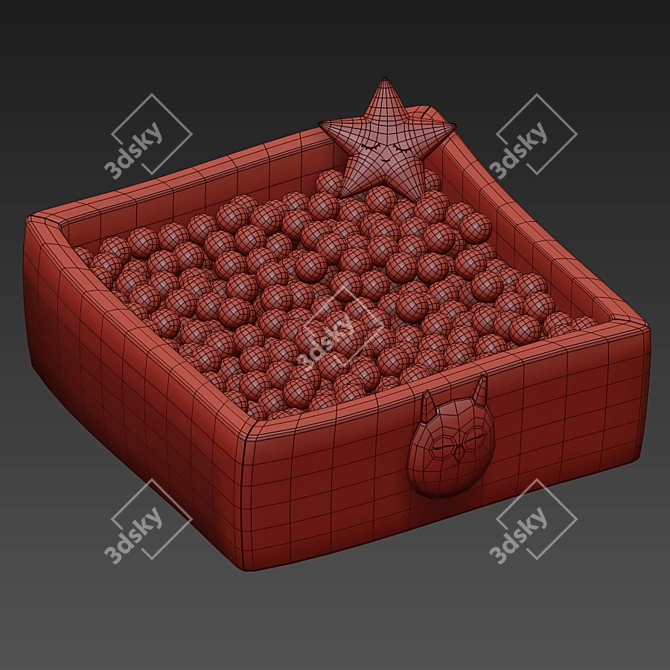 Square Ball Pool - Fun and Functional! 3D model image 5