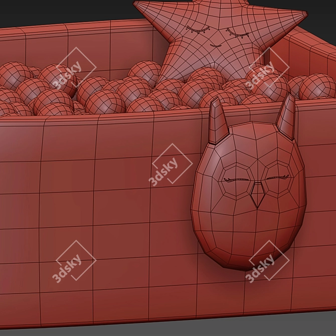 Square Ball Pool - Fun and Functional! 3D model image 7