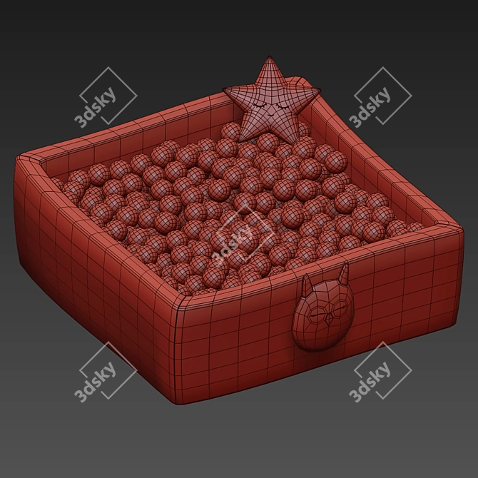 Square Ball Pool - Fun and Functional! 3D model image 8