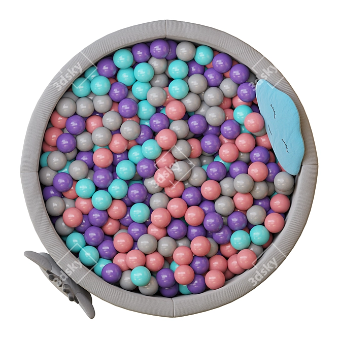 Round Ball Pool: Fun and Fabulous! 3D model image 3