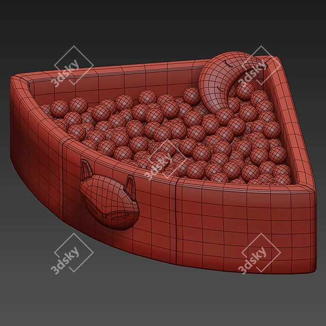 Corner Ball Pool: Interactive Fun for Kids 3D model image 10