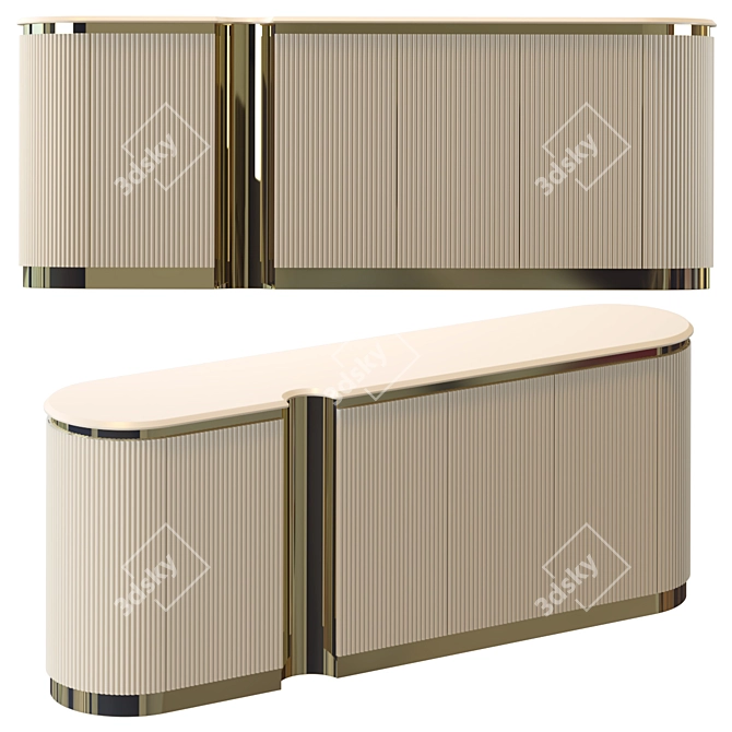 Luxury Gucci Chest of Drawers 3D model image 1