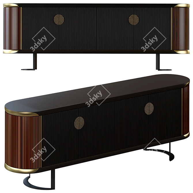 Modern Lup Chest of Drawers 3D model image 1