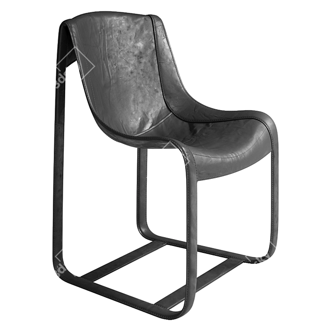 Luxury BUGATTI_HOME AMALIA Chair 3D model image 1