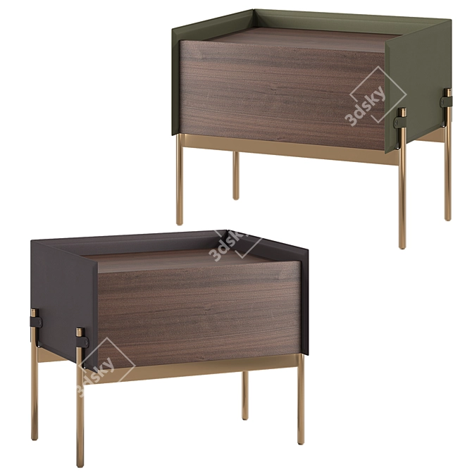 Luxury Aston Martin Bedside Table 3D model image 7