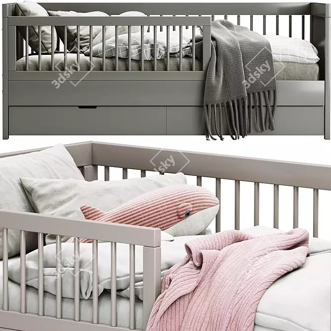 Vivien Grey Children's Bed Set 3D model image 2