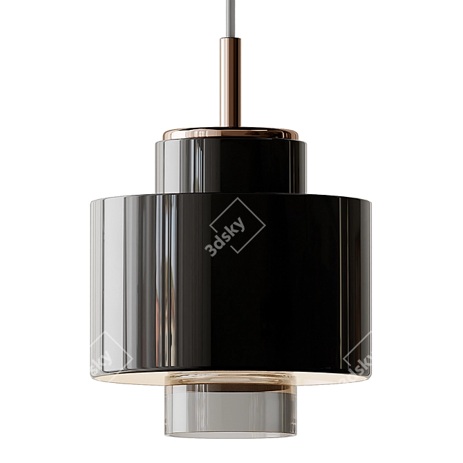 Modern Ceramic Pendant Light 3D model image 4