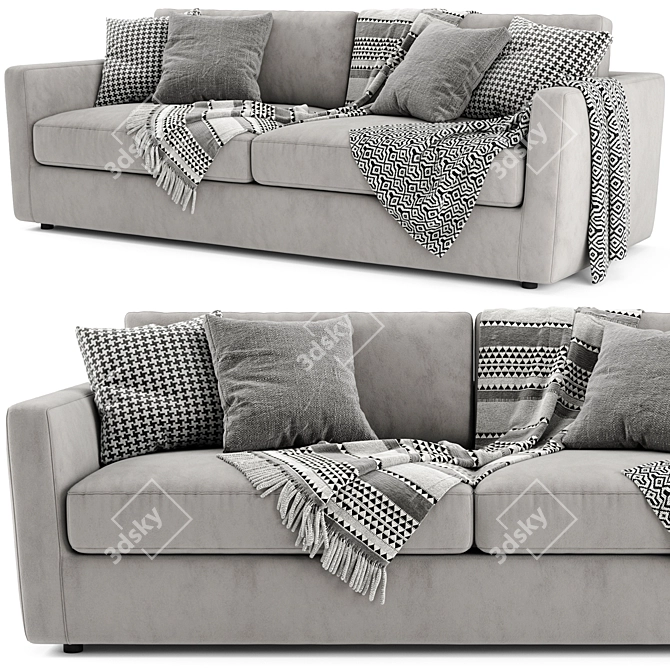 Modern Linteloo Winston 2-Seater Sofa 3D model image 3