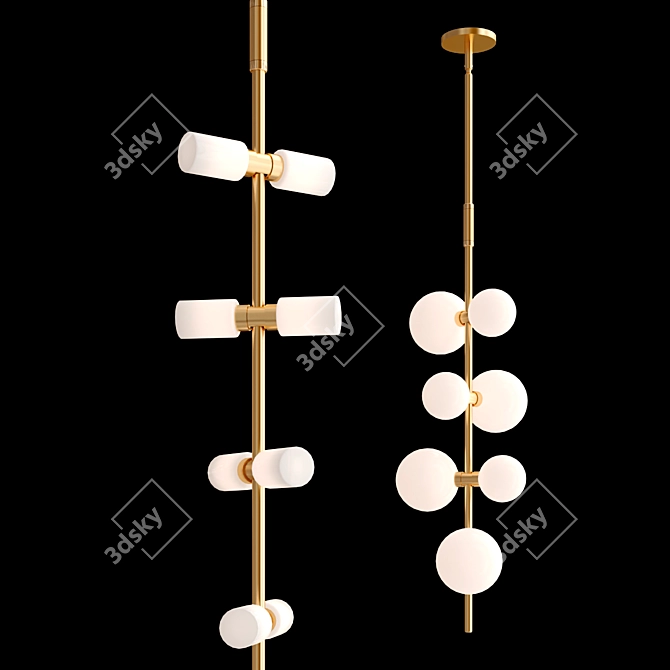 Sleek Rail Lighting Solutions 3D model image 3