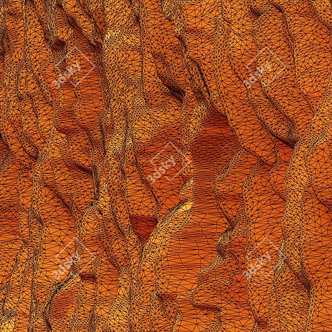 Smooth Stone Rock Wall - High-Resolution Textures - 3D Models 3D model image 5