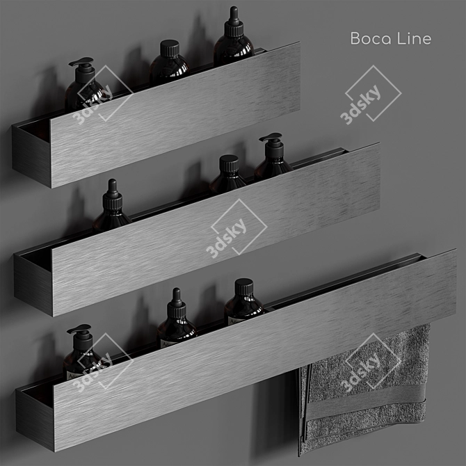 Boca Line Bathroom Shelf 3D model image 3