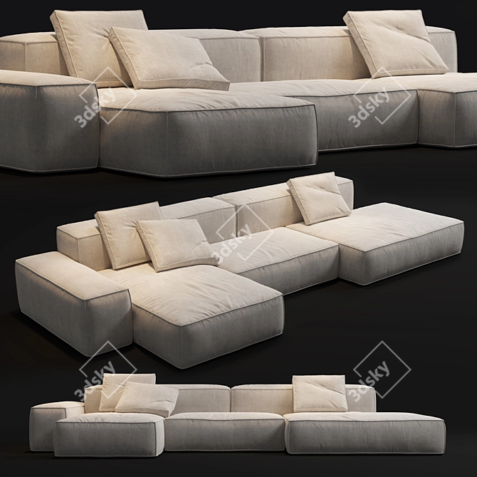 Modular Sofa Boca Navi 3D model image 1