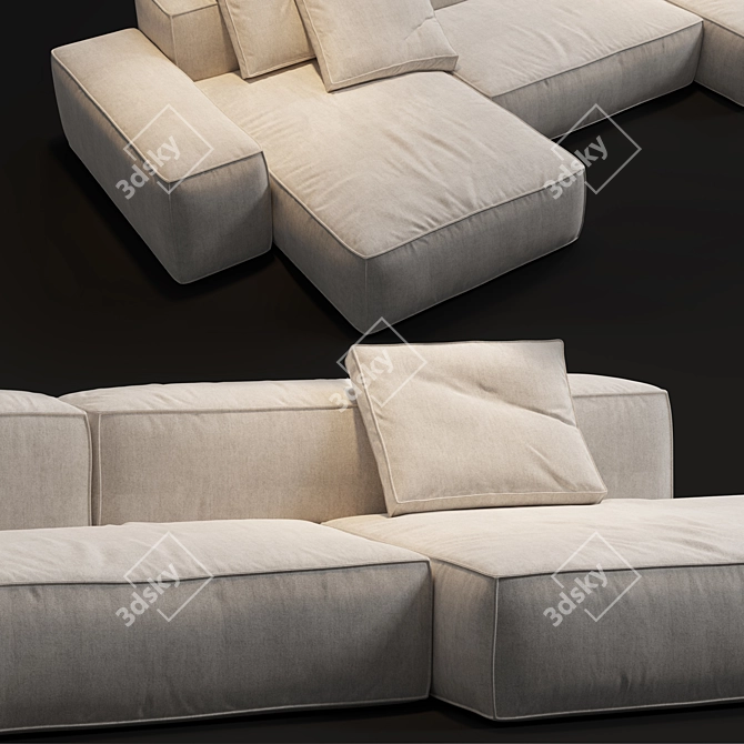 Modular Sofa Boca Navi 3D model image 2