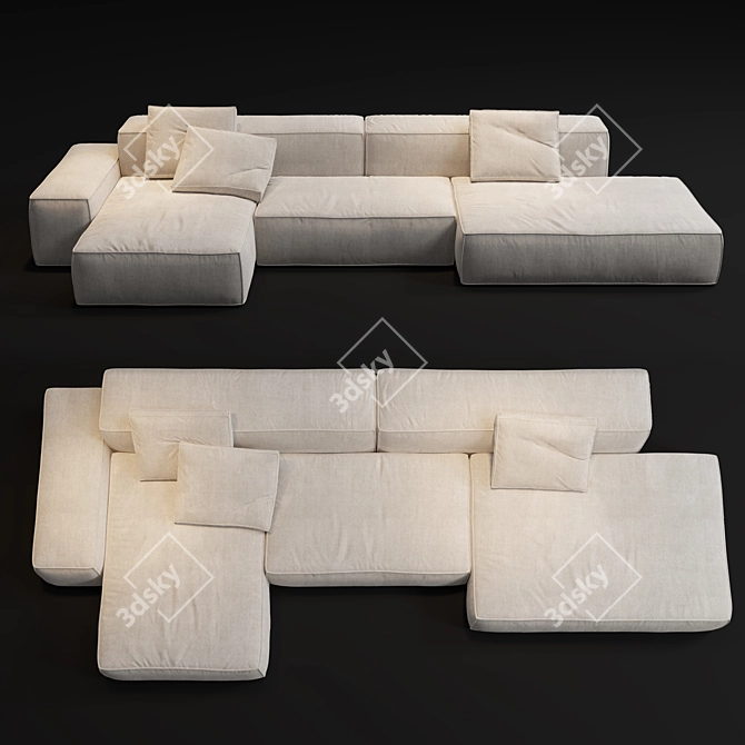 Modular Sofa Boca Navi 3D model image 3