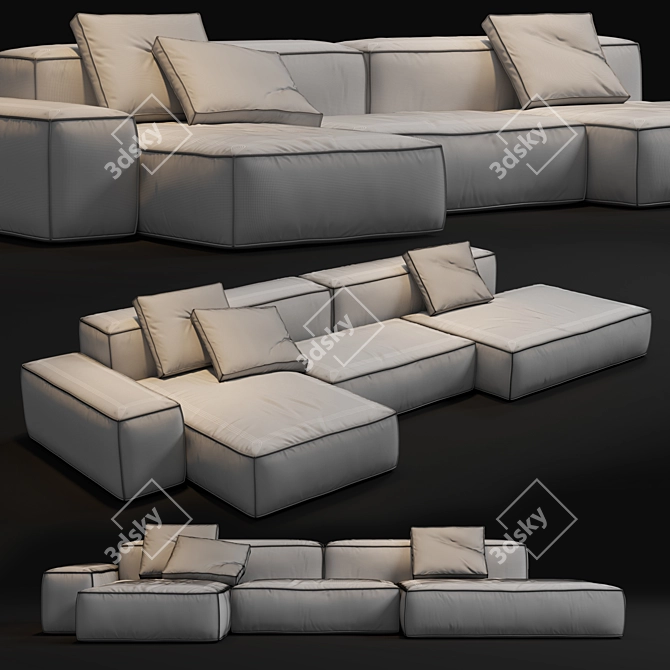 Modular Sofa Boca Navi 3D model image 5