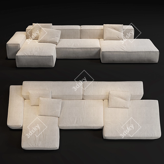 Modular Sofa Boca Navi 3D model image 8