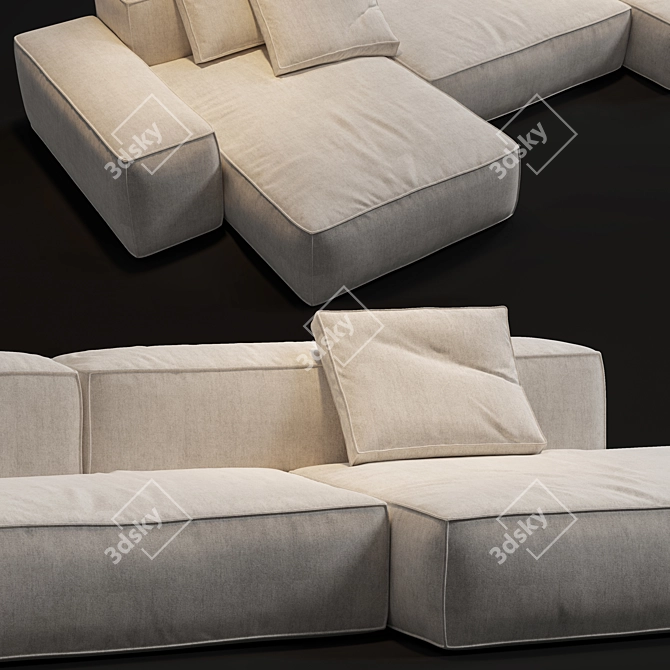 Modular Sofa Boca Navi 3D model image 9