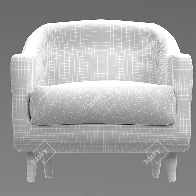 Timeless Elegance: Classic Armchair 3D model image 3